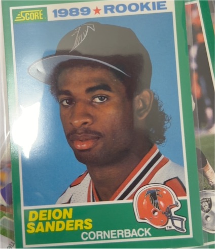 1989 Score #246 Deion Sanders — front