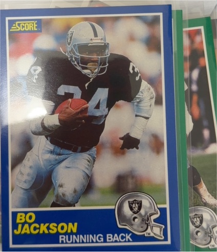 1989 Score #2 Bo Jackson — front