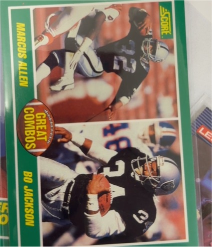 1989 Score #284 Bo Jackson, Marcus Allen — front