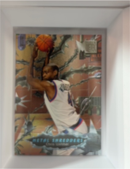 1996-97 Fleer Metal #248 Chris Webber Metal Shredders Washington Bullets — front