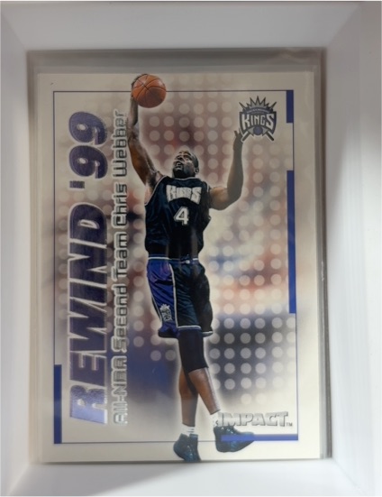 1999-00 SkyBox Impact Rewind '99 #20 RN Chris Webber — front