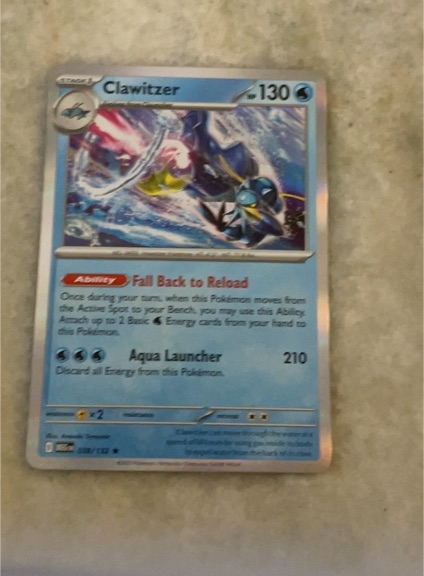2014 Pokémon Mega Evolution #038 Clawitzer — front