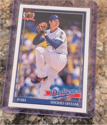 2026 Topps Series 1 75th Anniversary #T91-100 Shohei Ohtani — front