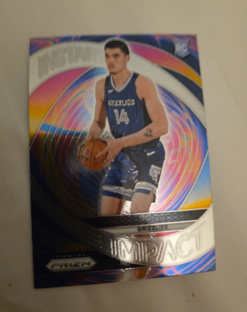 2024-25 Panini Prizm #25 Zach Edey Instant Impact — front