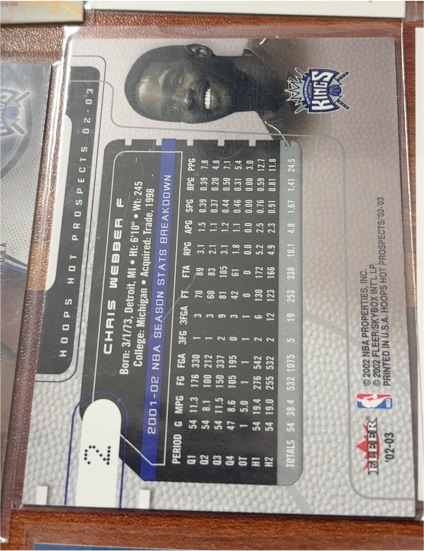 2002-03 Fleer Hot Prospects #02 Chris Webber — front