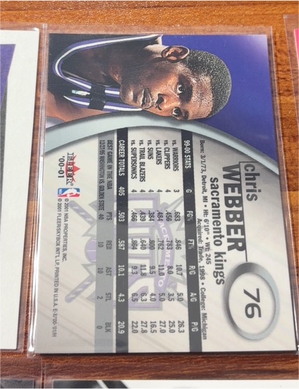 2000-01 Fleer #76 Chris Webber — front