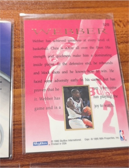 1994-95 SkyBox Emotion #120 Chris Webber — front