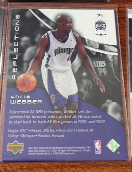 2001-02 Upper Deck #143 Chris Webber — front