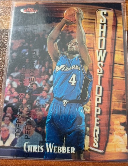 1997-98 Topps Finest Showstoppers #259 Chris Webber — front