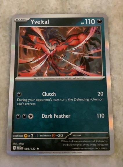 2025 Pokémon TCG #088 Yveltal — front