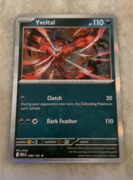 2015 Pokémon ME01: Mega Evolutions #088 Yveltal — front