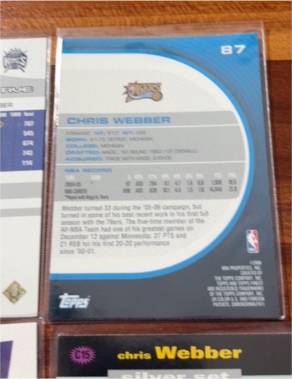 1994-95 SkyBox #382 Chris Webber — front