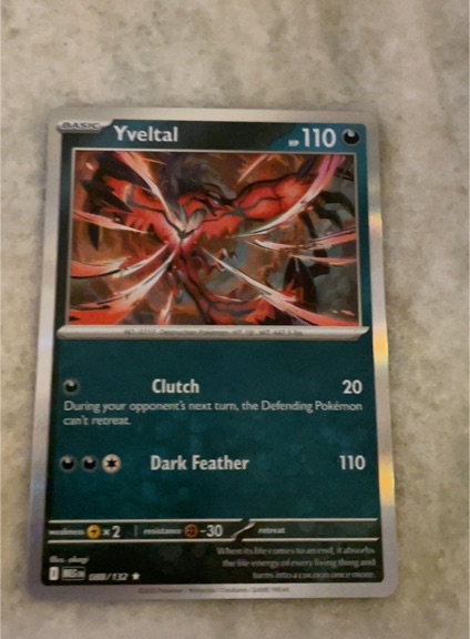 2025 Pokémon ME01: Mega Evolution #88 Yveltal — front