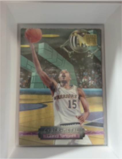 1996-97 Fleer Metal Cyber-Metal #18 Latrell Sprewell — front
