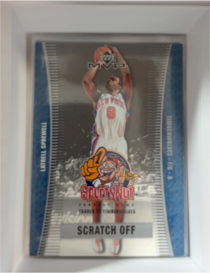 2003-04 Upper Deck MVP #SN53 Latrell Sprewell SportsNut Scratch Off — front
