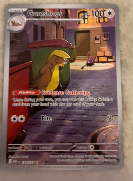 2025 Pokémon TCG #153 Gumshoos — front