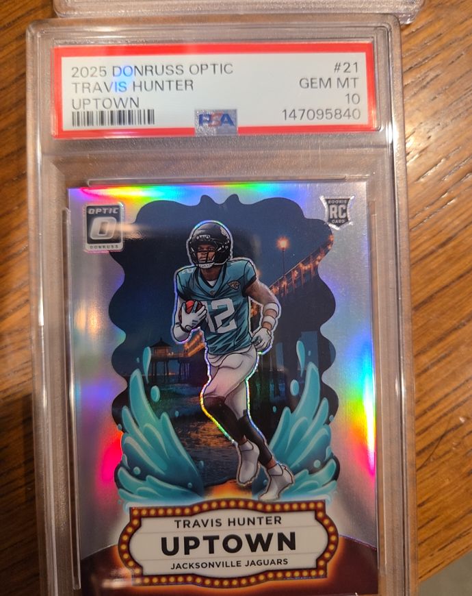 2025 Donruss Optic #21 Travis Hunter Uptown — front