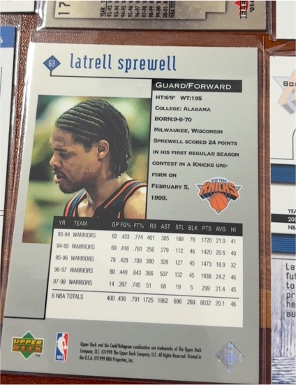 1993-94 Upper Deck #63 Latrell Sprewell — front