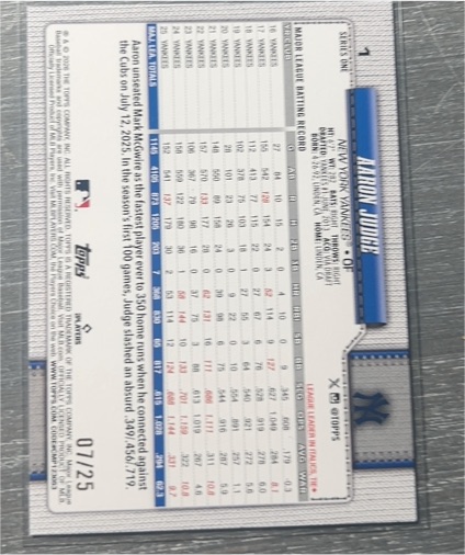 2026 Topps Series 1 Big Ticket Players #BTP-18 Aaron Judge — front