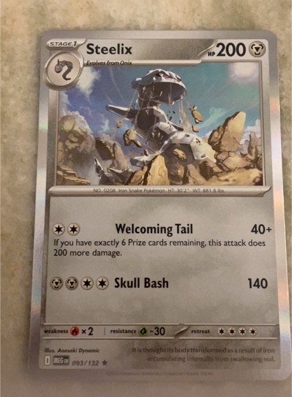 2020 Pokémon MEG #093 Steelix — front