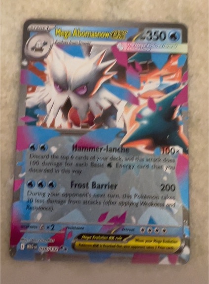 2014 Pokémon XY #36 Mega Abomasnow EX — front