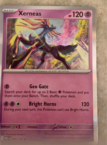 Pokemon Me01: Mega Evolution #064 Xerneas — front