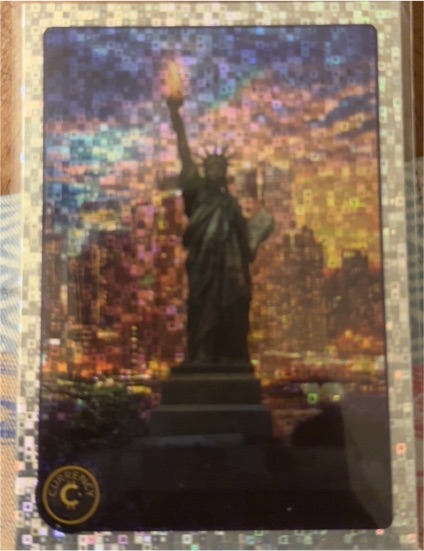 2025 Cardsmiths Currency Series 5 #48 Statue Of Liberty Matrix Holo — front