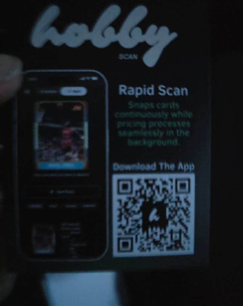 Hobby Scan Rapid Scan App Advertisement — front