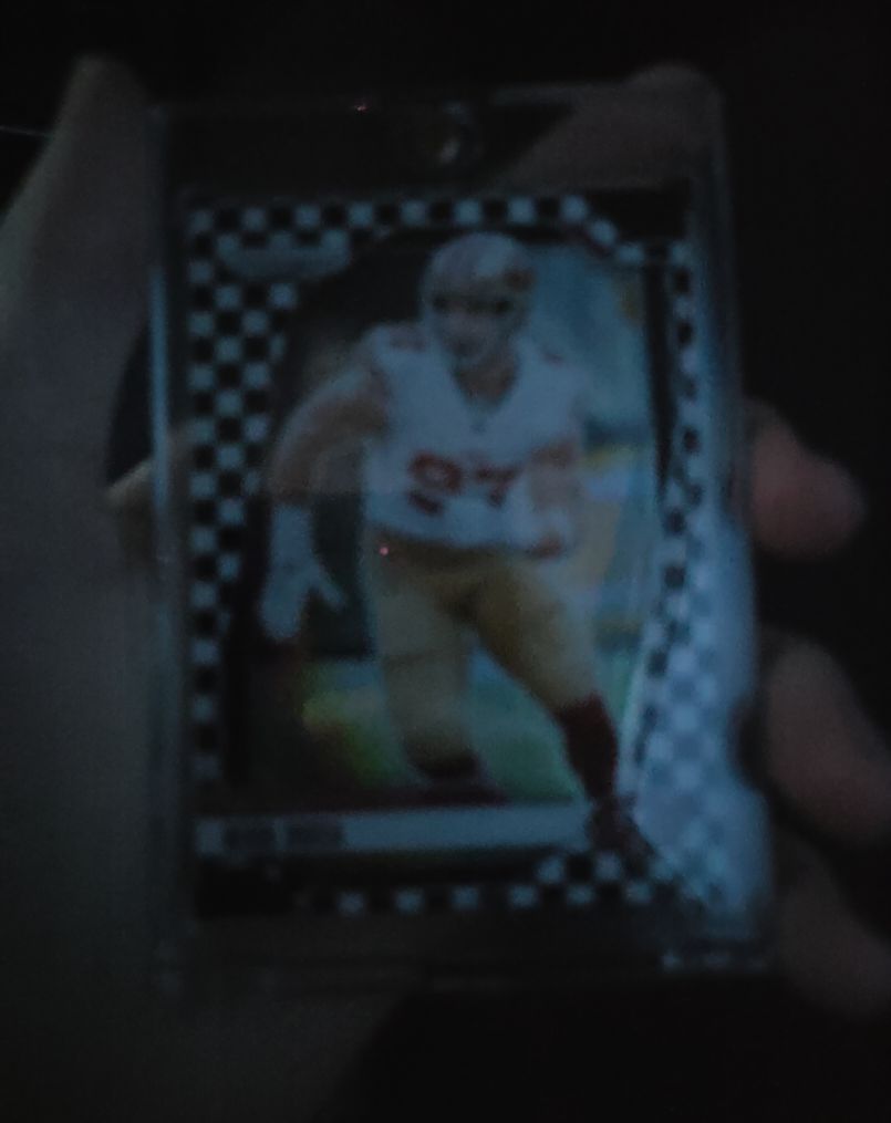 2024 Panini Prizm #249 Brock Purdy Black & White Checker Prizm — front