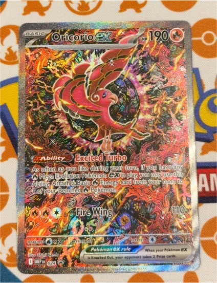 2025 Pokémon TCG Oricorio EX #024 Me: Mega Evolution Promo — front