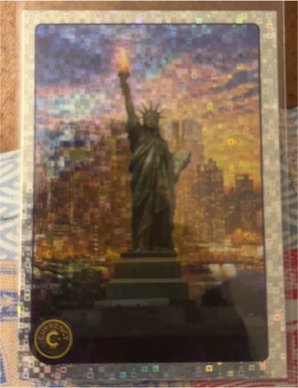 2025 Cardsmiths Currency Series 5 #48 Statue of Liberty Matrix Holofoil — front