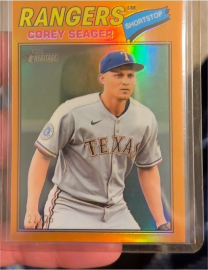 2026 Topps Heritage #302 Corey Seager — front
