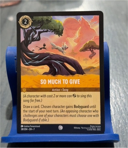 Disney Lorcana Archazia's Island #38 So Much to Give — front