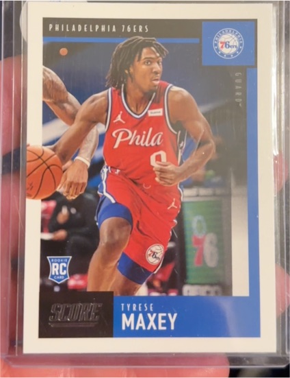 2020-21 Panini Chronicles Score #603 Tyrese Maxey — front