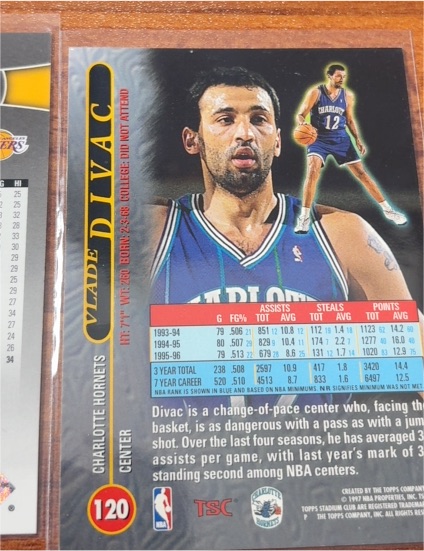 1996-97 Topps #120 Vlade Divac — front