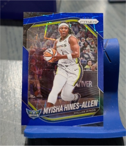 2025 Panini Prizm WNBA #96 Myisha Hines-Allen Blue Velocity — front