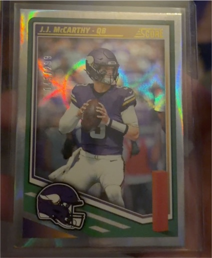 2025 Score #291 J.J. McCarthy — front