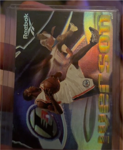 1997 Skybox Reebok #NNO Allen Iverson The Answer — front