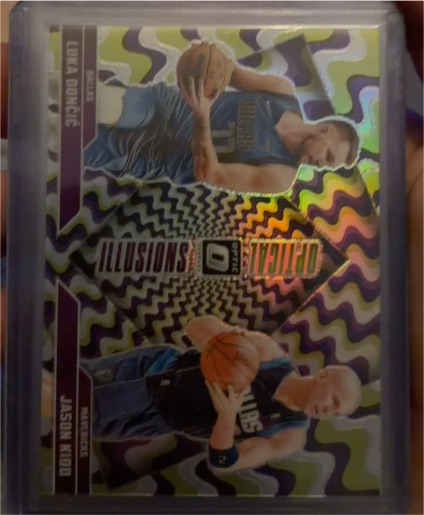 2024-25 Panini Donruss Optic Optical Illusions #1 Luka Doncic Jason Kidd — front
