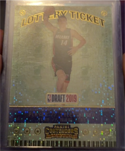 2019-20 Panini Contenders Lottery Ticket #13 Tyler Herro — front