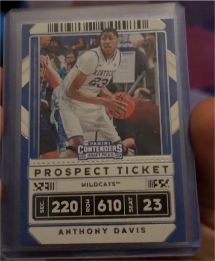 2020 Panini Contenders Draft Picks #7 Anthony Davis Prospect Ticket — front