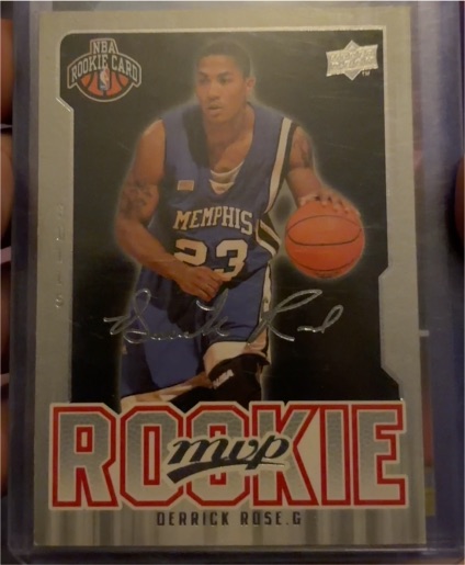 2008-09 Upper Deck MVP #201 Derrick Rose Rookie — front