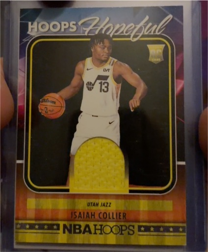 2024-25 Panini NBA Hoops Hoops Hopeful Memorabilia #HHM-ICJ Isaiah Collier — front