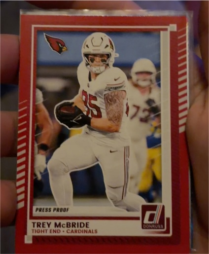 2025 Donruss #95 Trey McBride Press Proof Red — front