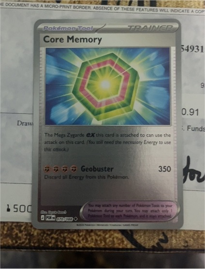2023 Pokémon Perfect Order #070 Core Memory — front