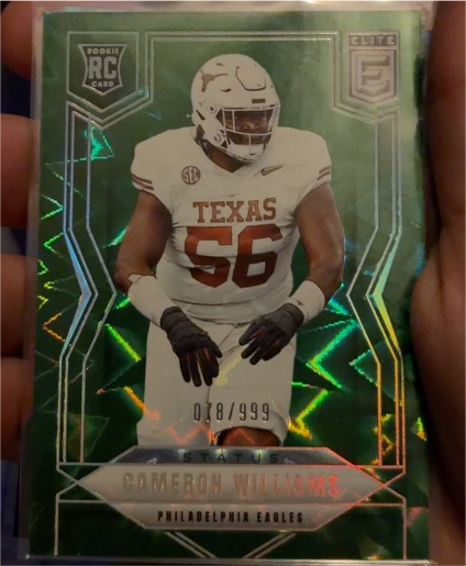 2025 Donruss Elite #184 Cameron Williams — front