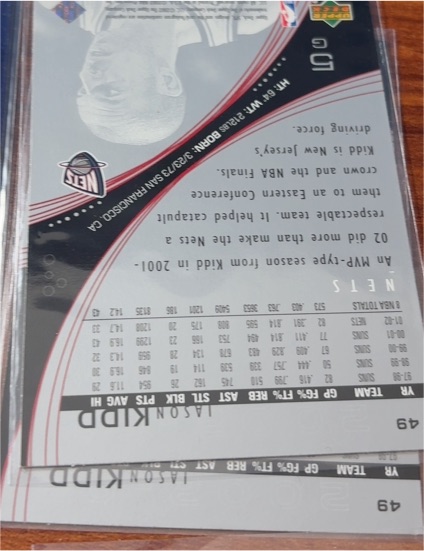 2000-01 Upper Deck MVP #49 Jason Kidd — front