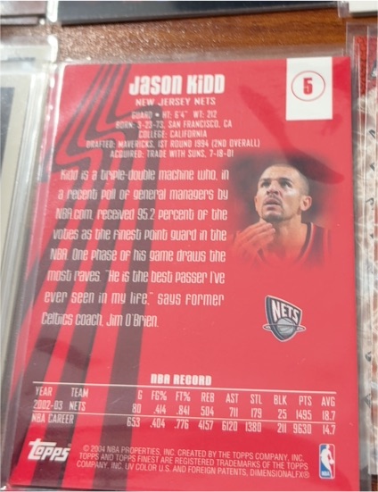 2002-03 Topps #5 Jason Kidd — front