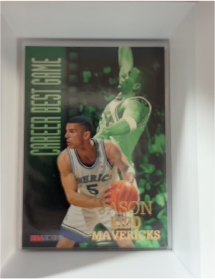 1996-97 NBA Hoops #337 Jason Kidd Career Best Game Dallas Mavericks — front