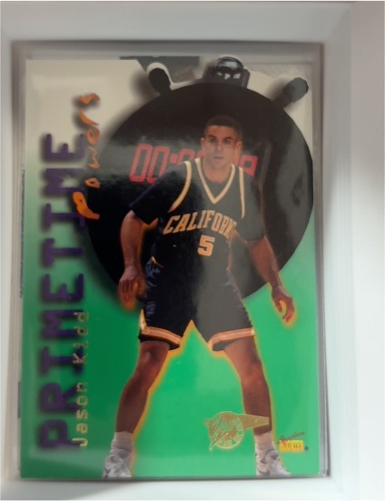 1996 Signature Rookies Primetime Powers #PT1 Jason Kidd — front
